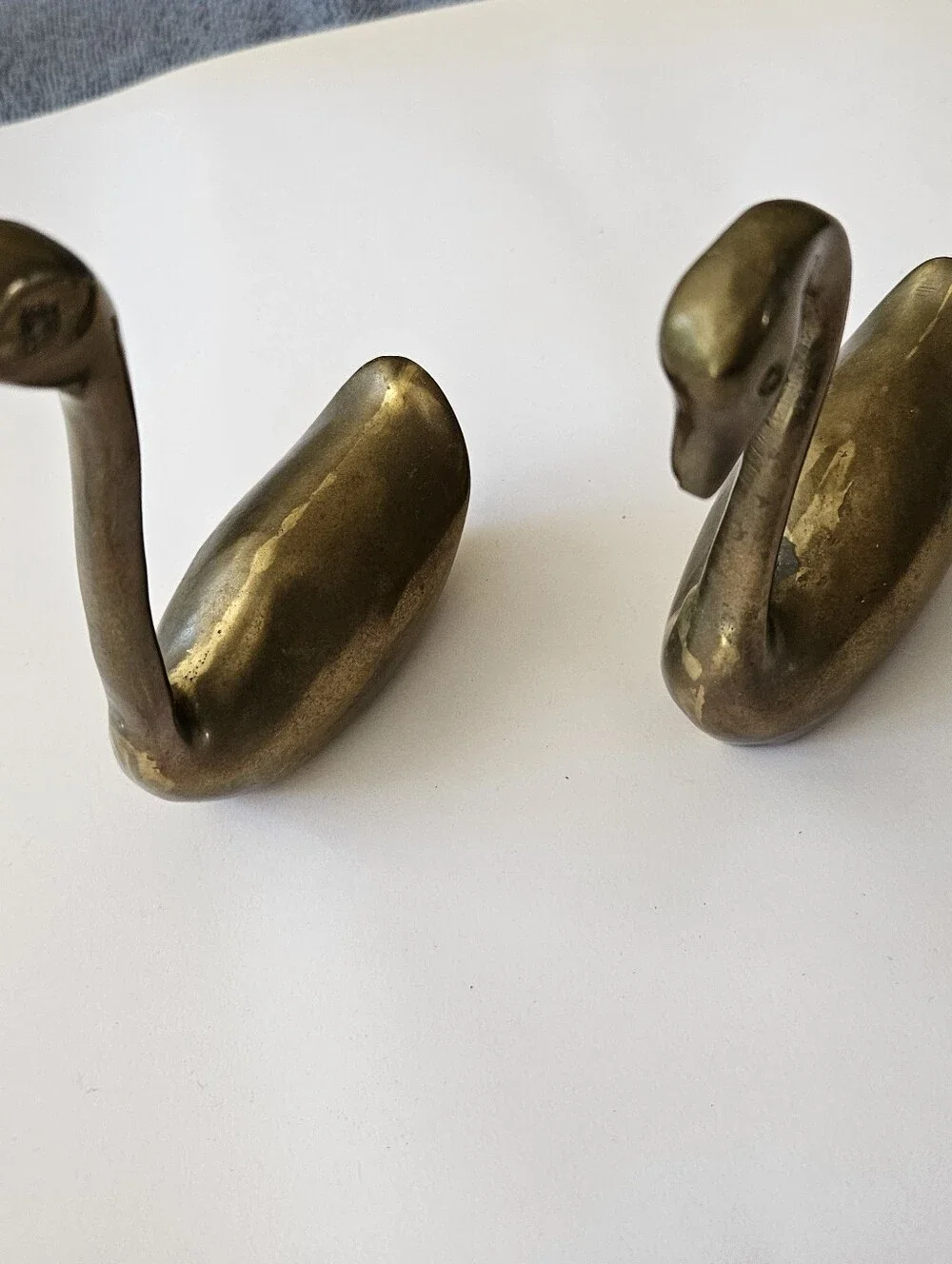 Price Brass Decorative Swan Figurine Pair - Picture 6 of 13